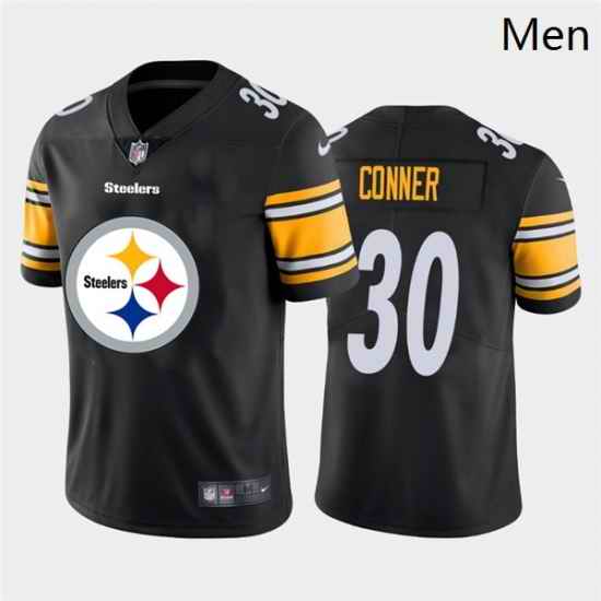 Nike Steelers 30 James Conner Black Team Big Logo Vapor Untouchable Limited Jersey